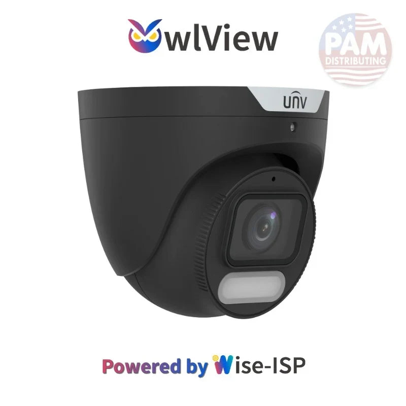 IPC3624SR-ADF28KM-WP-BK Model ,4mp Turret OwlView-ColorHunter-Wise-ISP Uniview Brand
