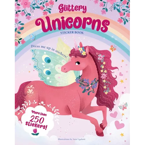 Glittery Unicorns Sticker Book - Paperback