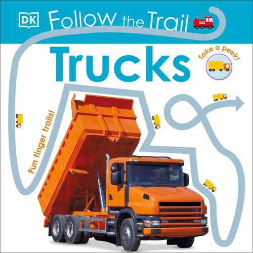 Follow the Trail: Trucks - Board Book