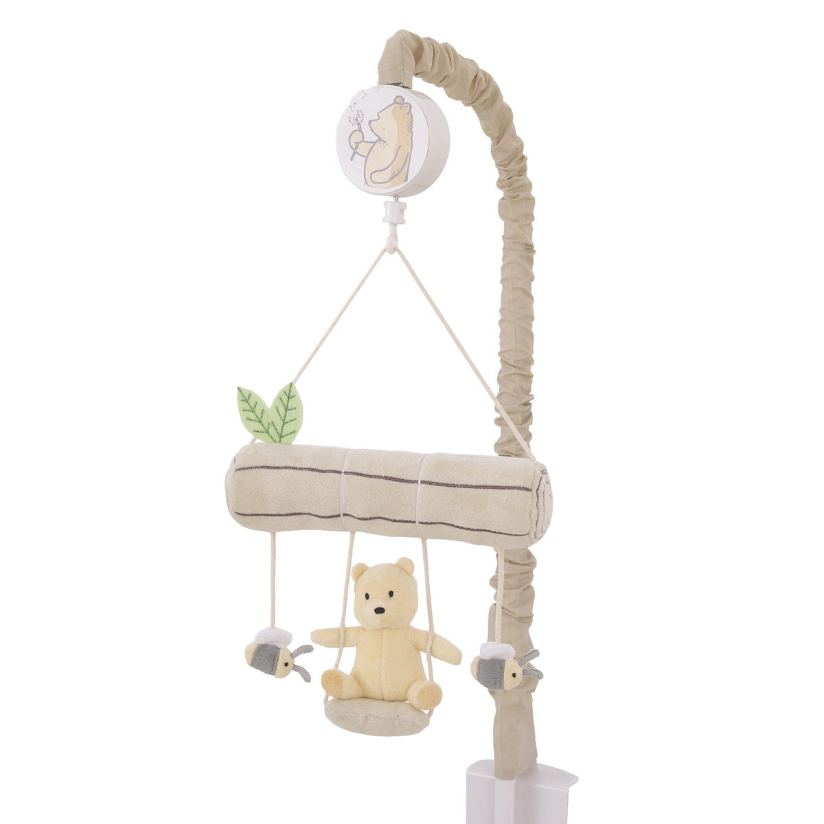 Classic Pooh Naturally Friends Soft Beige Plush Swing and Tree Branch Musical Mobile