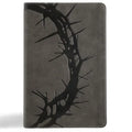 NASB Large Print Personal Size Reference Bible, Charcoal Leathertouch - Imitation Leather