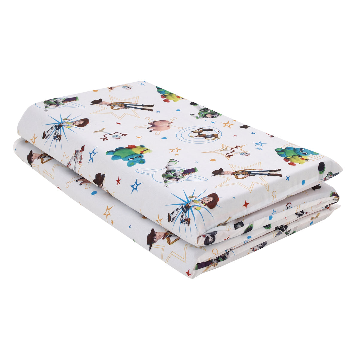 Toy Story It's Play Time Blue, Green and White Woody, Buzz and The Toys Preschool Nap Pad Sheet