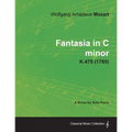 Fantasia in C minor - A Score for Solo Piano K.475 (1785) - Paperback
