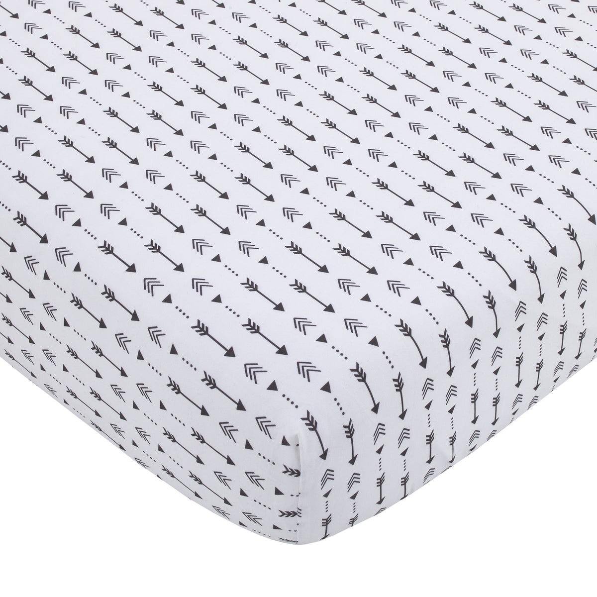Little Love by NoJo Little Man Cave Grey, Red, Black and Ivory, Bear, Fox, Moose, Buffalo Check and Arrows Rustic 3 Piece Nursery Crib Bedding Set - Comforter, Fitted Crib Sheet and Crib Skirt