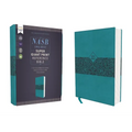 Nasb, Super Giant Print Reference Bible, Leathersoft, Teal, Red Letter Edition, 1995 Text, Comfort Print - Imitation Leather