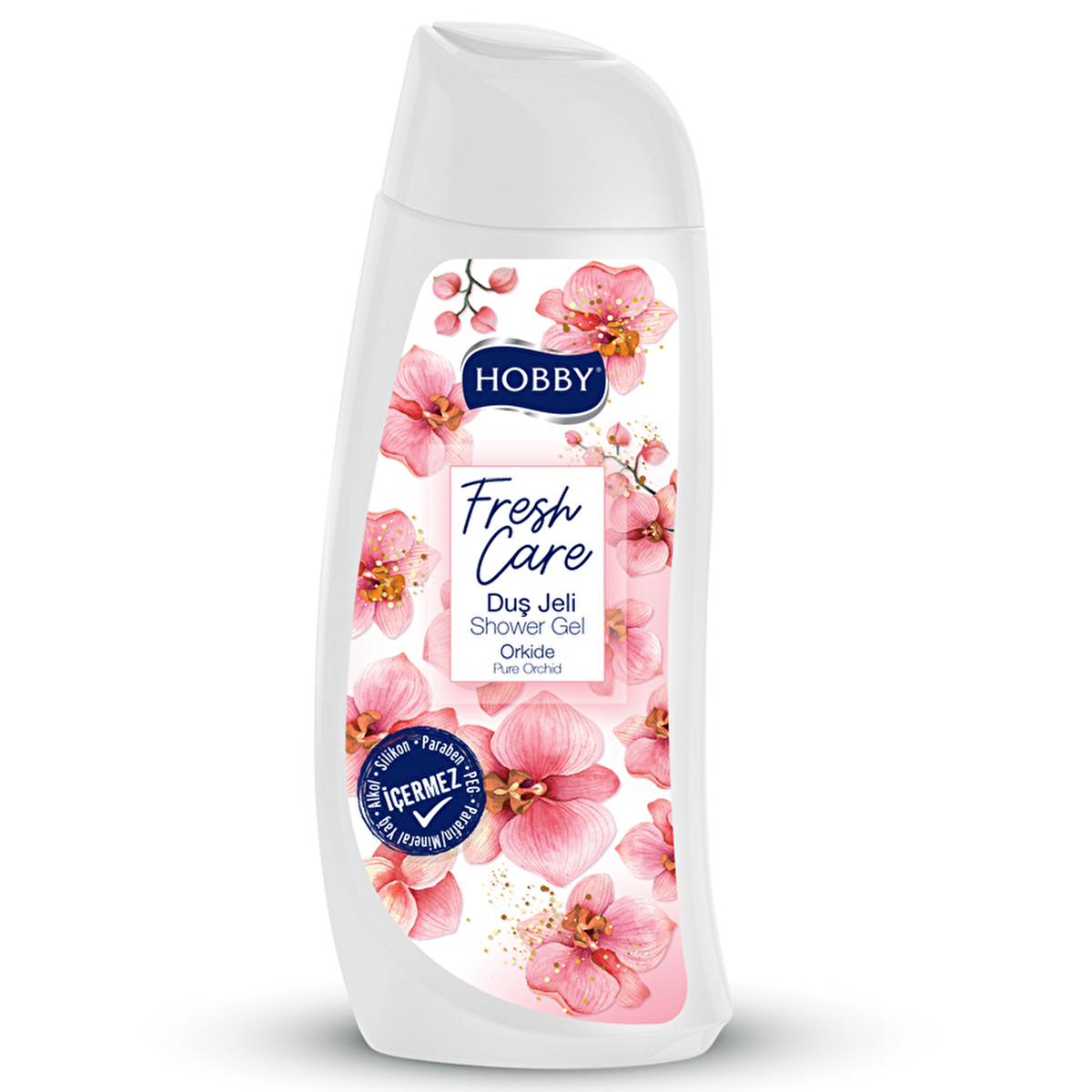 Hobby Fresh Care Orkide Shower Gel 16.91 fl oz - Luxurious, pH Balanced, Paraben-Free & Eco-Friendly