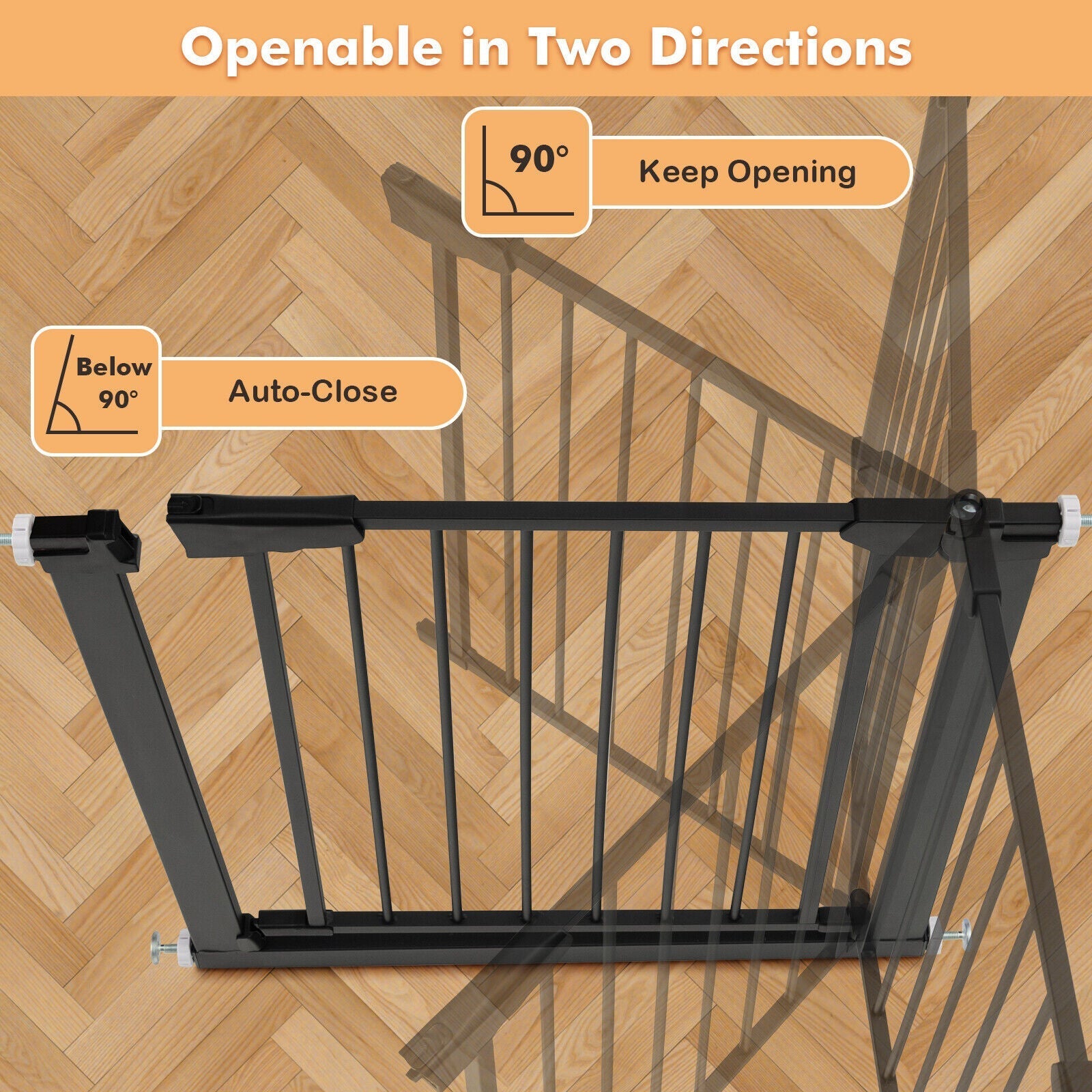30-32.5 Inch Wide Safety Gate with 30 Inch Scientific Height