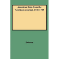 American Data from the Aberdeen Journal, 1748-1783 - Paperback