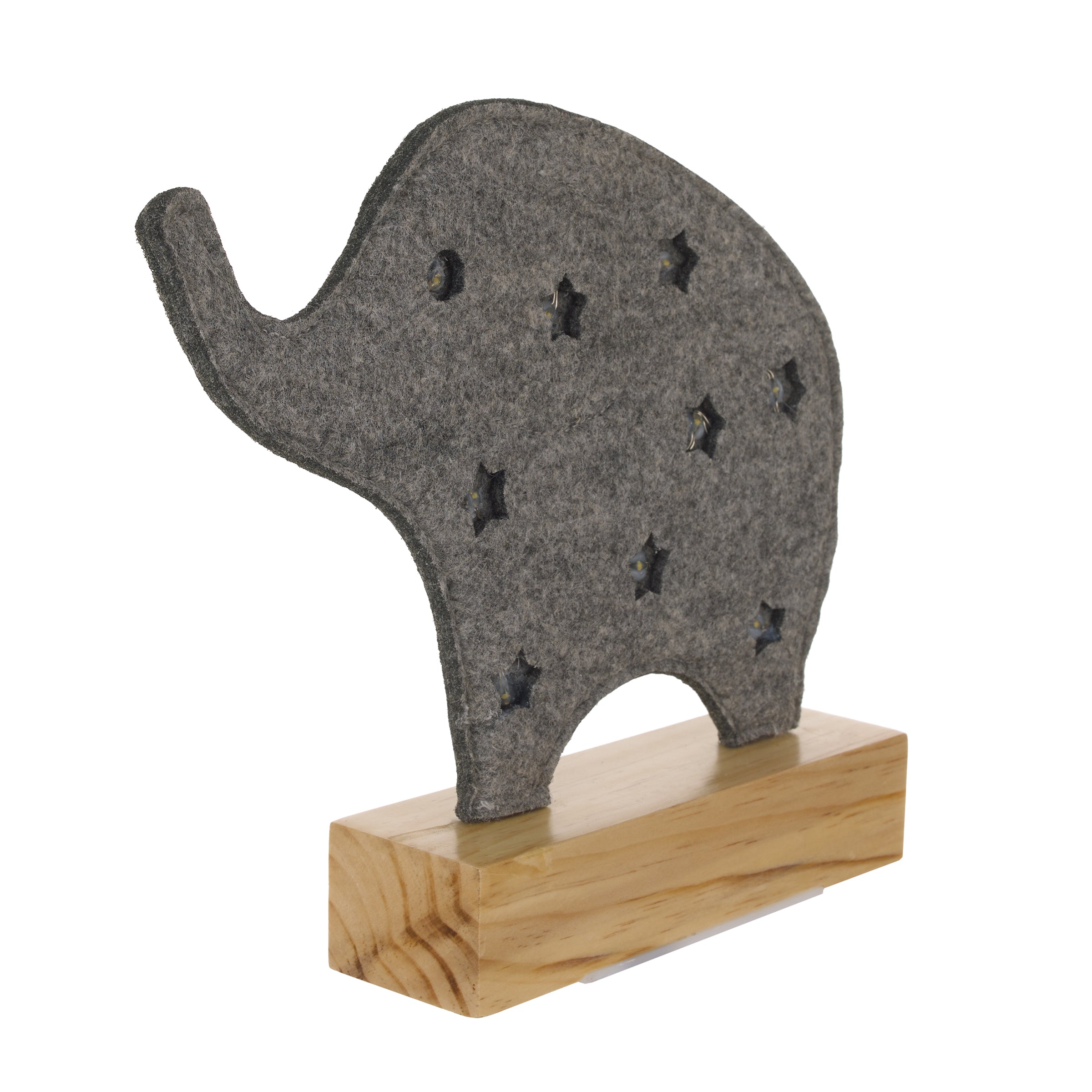 Gray Elephant Lighted Nursery Decor