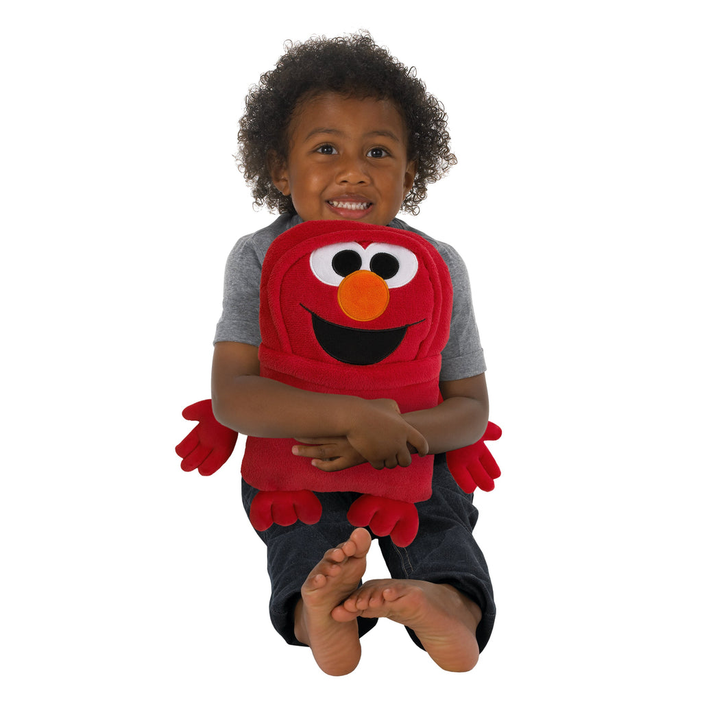 Come and Play Red Elmo Super Soft Character Shaped Toddler Blanket