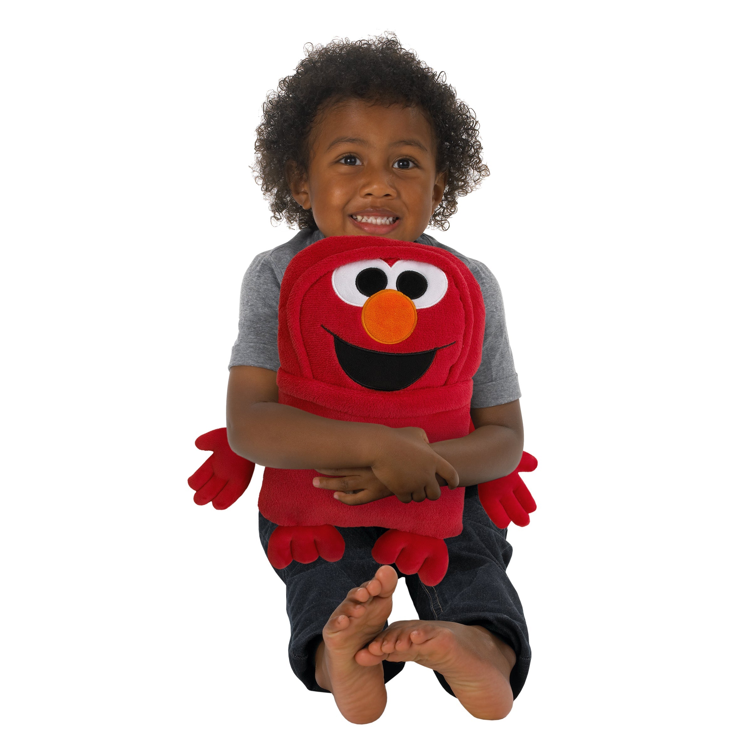 Come and Play Red Elmo Super Soft Character Shaped Toddler Blanket