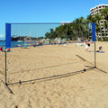 Portable 10 x 5 Feet Beach Badminton Training Net with Carrying Bag