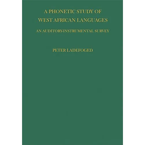 Phonetic Study of West African Languages - Paperback