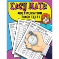 Easy Math Multiplication Timed Tests: Daily Math Practice For Grades 3-5, Multiplication Workbook - Paperback