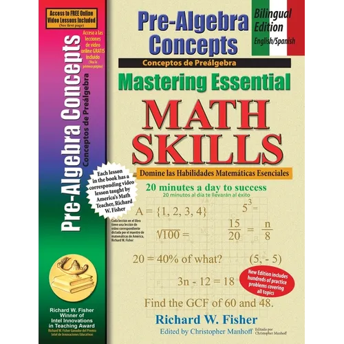 Pre-Algebra Concepts: Bilingual Edition - English/Spanish: Mastering Essential Math Skills - Paperback