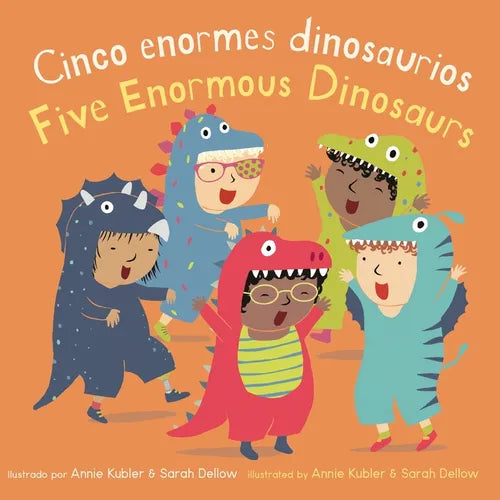 Cinco Enormes Dinosaurios/Five Enormous Dinosaurs - Board Book