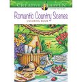 Creative Haven Romantic Country Scenes Coloring Book - Paperback