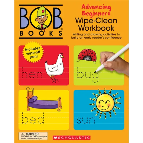 Bob Books - Wipe-Clean Workbook: Advancing Beginners Phonics, Ages 4 and Up, Kindergarten (Stage 2: Emerging Reader) - Paperback