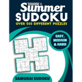 Summer Sudoku: Samurai Sudoku: Easy, Medium and Hard - Over 500 Puzzles - Paperback