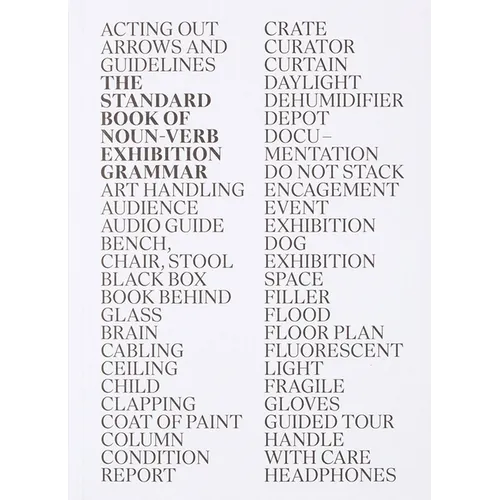 The Standard Book of Noun-Verb Exhibition Grammar - Paperback