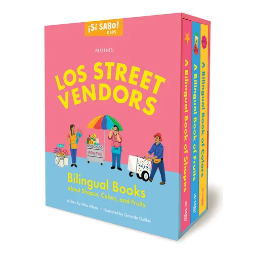 Los Street Vendors: Bilingual Book Set about Shapes, Colors, and Fruits - Hardcover