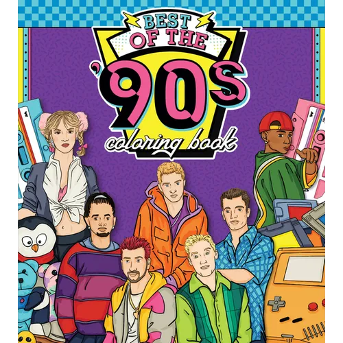 Best of the '90s Coloring Book: Color Your Way Through 1990s Art & Pop Culture - Paperback