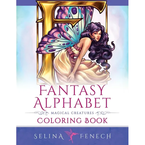 Fantasy Alphabet - Magical Creatures Coloring Book - Paperback