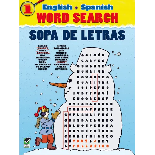 English-Spanish Word Search Sopa de Letras #1 - Paperback