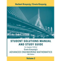 Advanced Engineering Mathematics, 10e Student Solutions Manual and Study Guide, Volume 2: Chapters 13 - 25 - Paperback