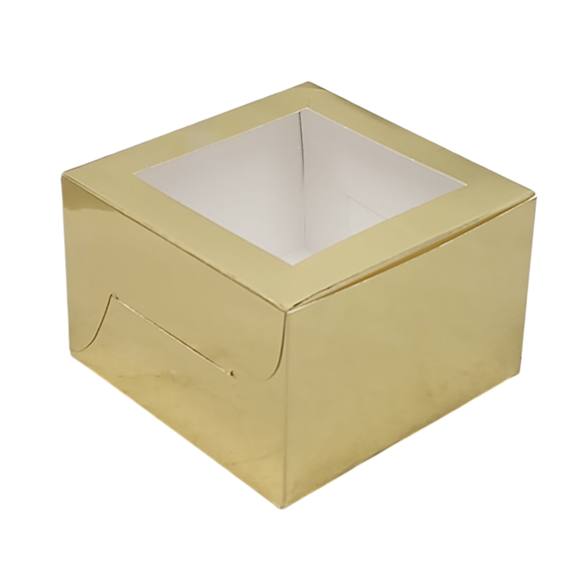 Square Cookie Box - 2 Pack - Gold
