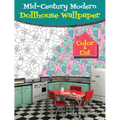 Mid-Century Modern Dollhouse Wallpaper: Color & Cut - Paperback