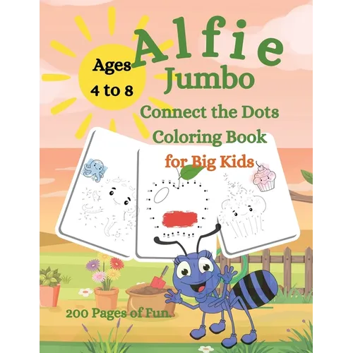 Alfie Jumbo Connect the Dots Coloring Book for Big Kids - Paperback