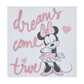 Minnie Mouse Dreams Come True Pink and White Hearts Wood Wall DÃ©cor