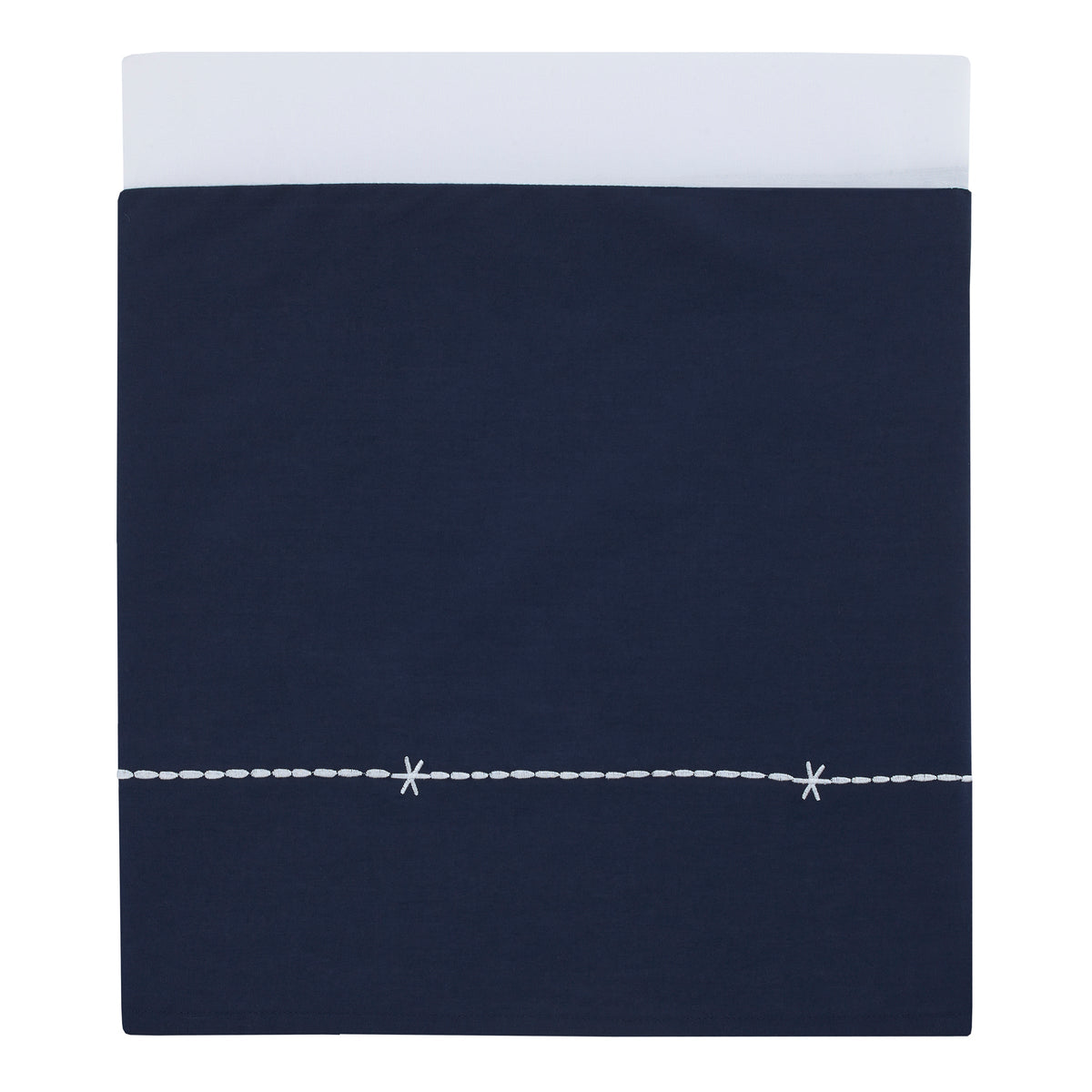 Goodnight Sleep Tight White and Blue Koala, Sloth, Bear, Star, and Moon 4 Piece Nursery Crib Bedding Set - Comforter, 100% Cotton Fitted Crib Sheet, Crib Skirt, and Storage
