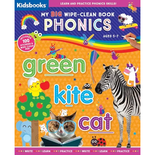 My Big Wipe-Clean Book: Phonics - Spiral