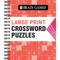 Brain Games - Large Print Crossword Puzzles (Arrow) - Spiral