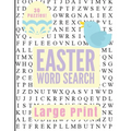 Easter Large Print Word Search - Paperback
