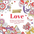 Pretty Simple Coloring: Love: 45 Easy-To-Color Pages Inspired by Happiness and Love - Paperback