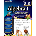 Algebra 1 Workbook 8th and 9th Grade: Grade 8-9 Algebra 1 Workbook, Standard Linear Equations, Quadratic Equations, Order of Operations, Two-Step, Mul - Paperback