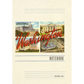 Vintage Lined Notebook Greetings from Washington, DC - Paperback