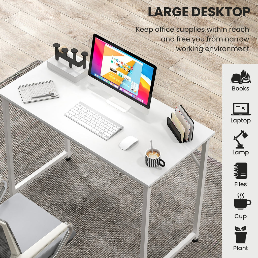 L Shaped Computer Desk and Writing Workstation for Home and Office