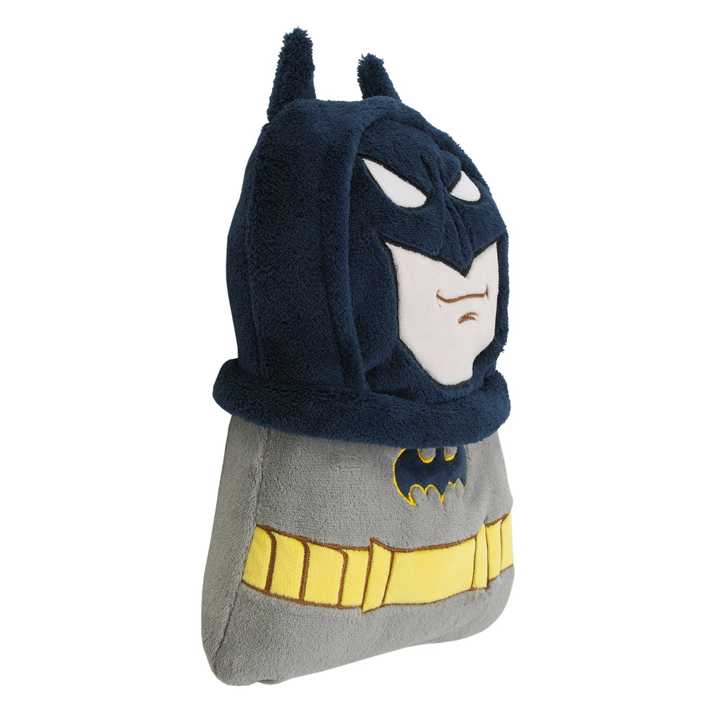 Batman The Caped Crusader Navy, Gray and Yellow Batman Character Shaped Blanket