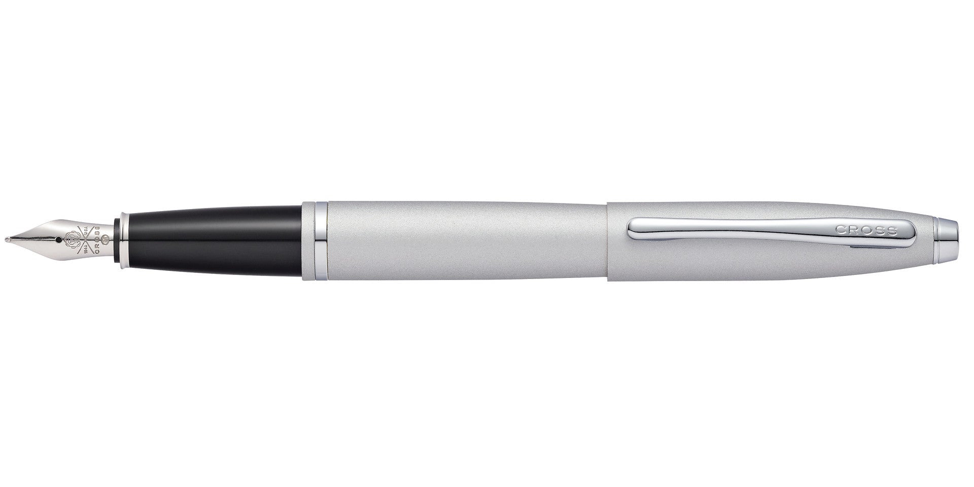 Calais™ Satin Chrome Stainless Steel Fine Nib Fountain Pen
