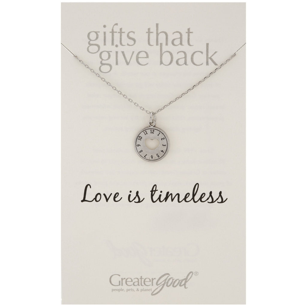 Love is Timeless Pewter Necklace