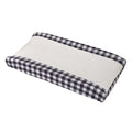 Into the Wilderness Navy and White Check Super Soft Changing Pad Cover