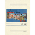 Vintage Lined Notebook Greetings from New London - Paperback