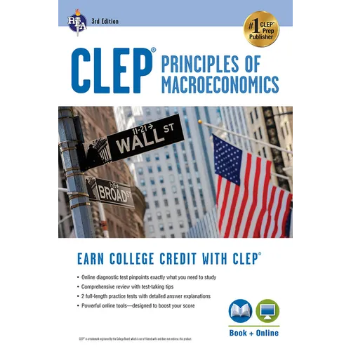 Clep(r) Principles of Macroeconomics 3rd Ed., Book + Online - Paperback