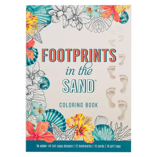 Footprints in the Sand Coloring Book - Paperback
