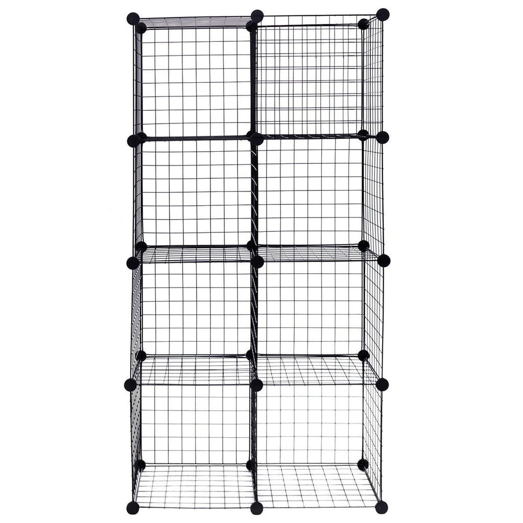 DIY 8 Cube Grid Wire Cube Shelves