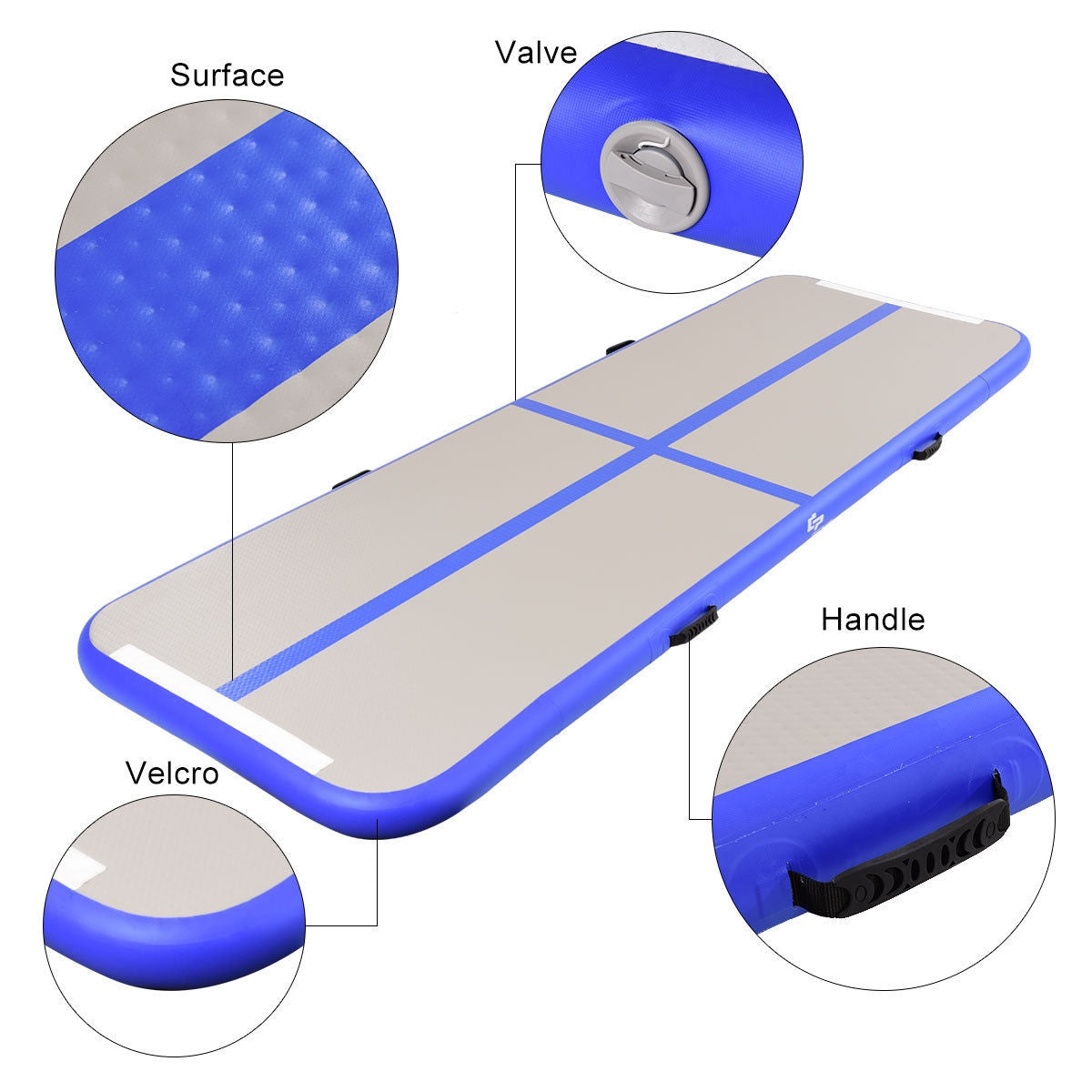 Air Track Inflatable Gymnastics Tumbling Floor Mats with Pump
